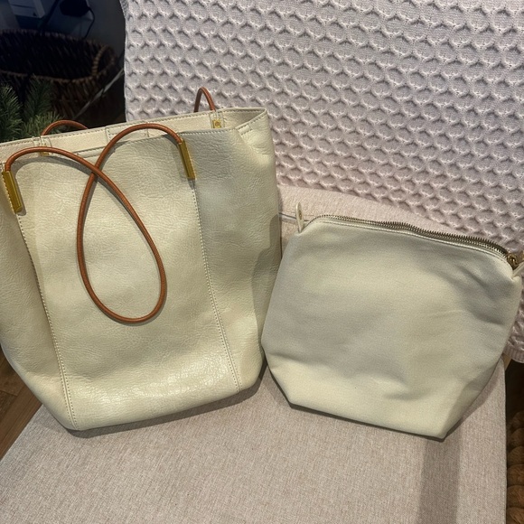 Antik Kraft Cream Tote with Tan Handles - Picture 5 of 11